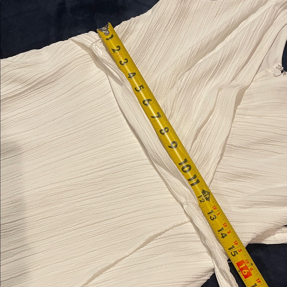 DKNY White High Low Sleeveless Lined Dress 8 - Picture 6 of 11